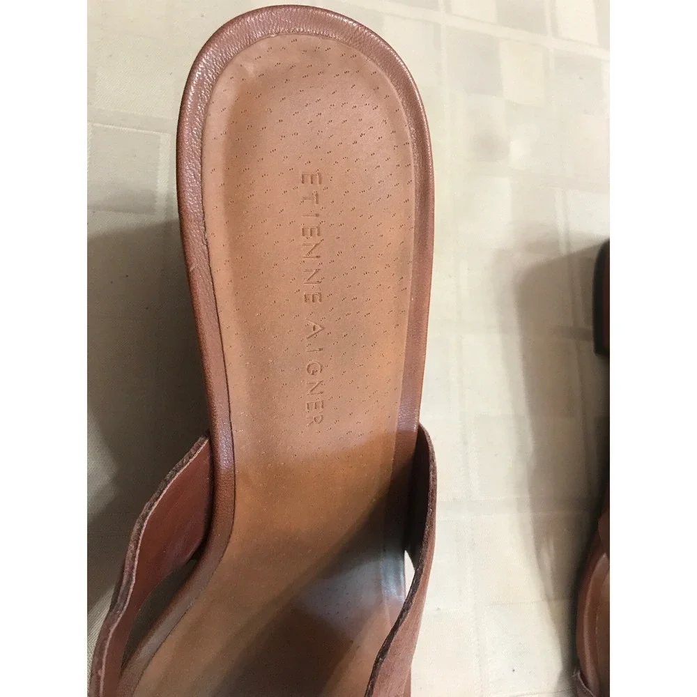 Etienne Aigner slip on sandals 3.25
